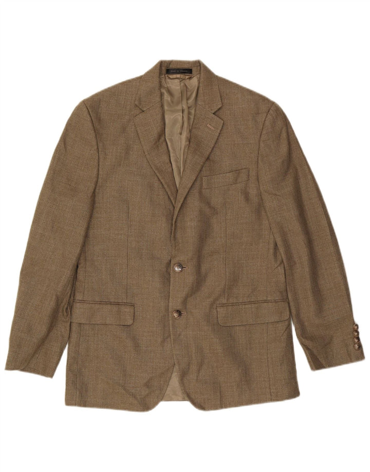 Giacca blazer da uomo a 2 bottoni Chaps UK 38 Poliestere beige medio