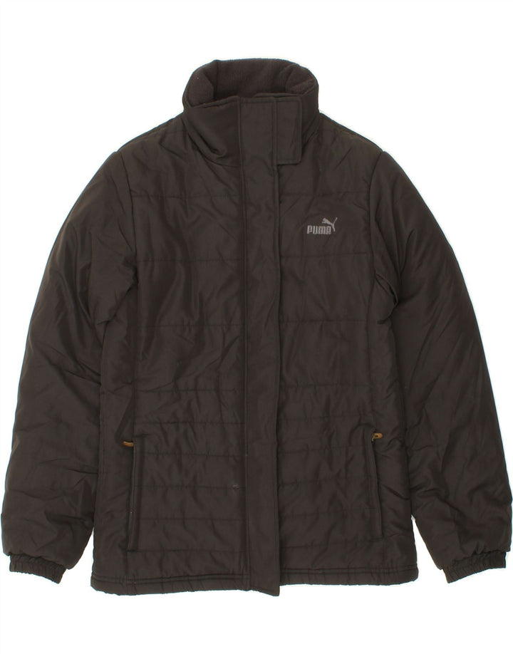 PUMA Womens Padded Jacket UK 8 Small Black Polyester Vintage Puma and Second-Hand Puma from Messina Hembry 
