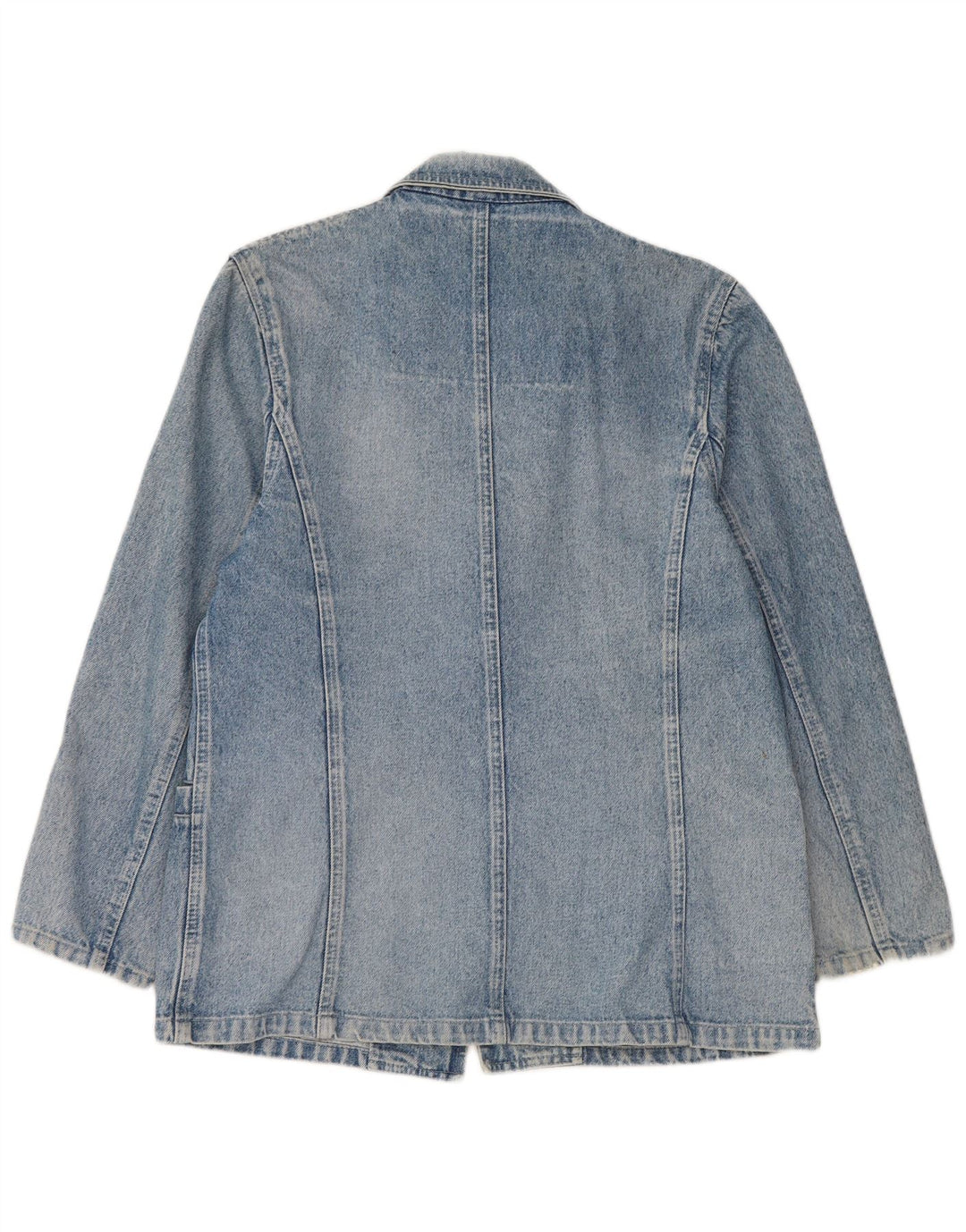 Giacca blazer in denim a 1 bottone da donna Bianca Maria Caselli UK 14 Blu medio