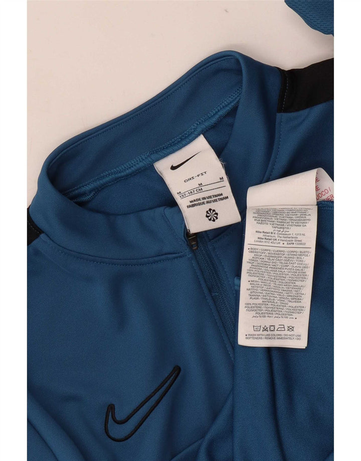 Top della tuta pullover Nike da ragazzo Dri Fit 10-11 anni blu medio