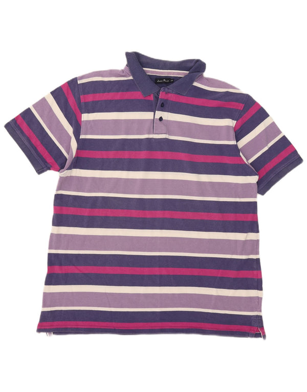 Polo da uomo James Pringle 2XL a righe viola