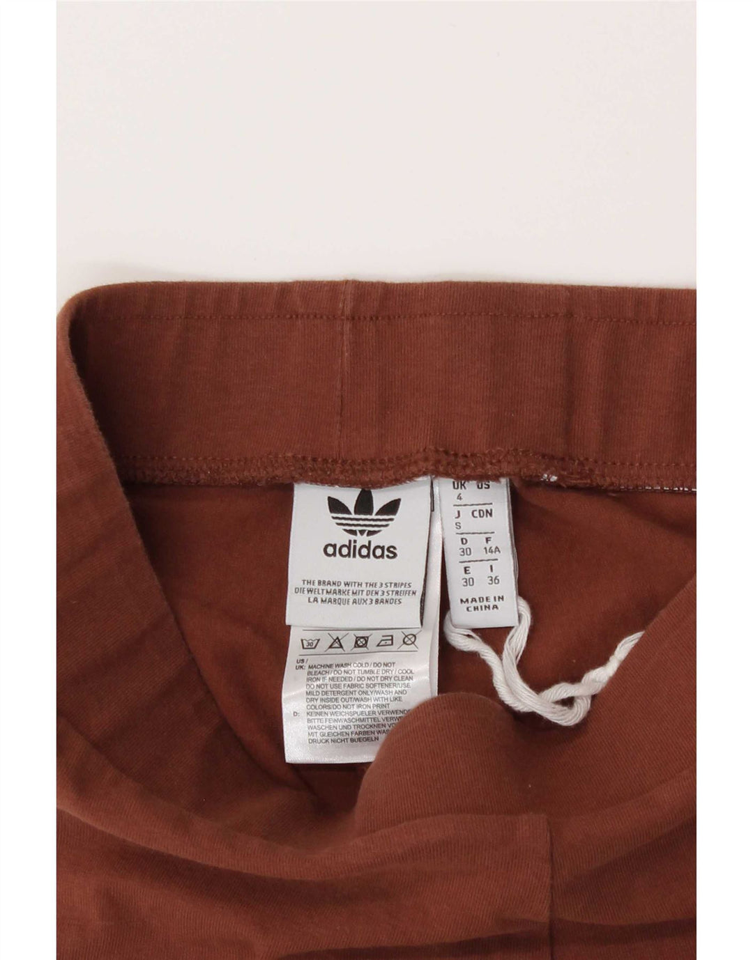 Leggings Adidas da donna UK 4 XS marrone cotone