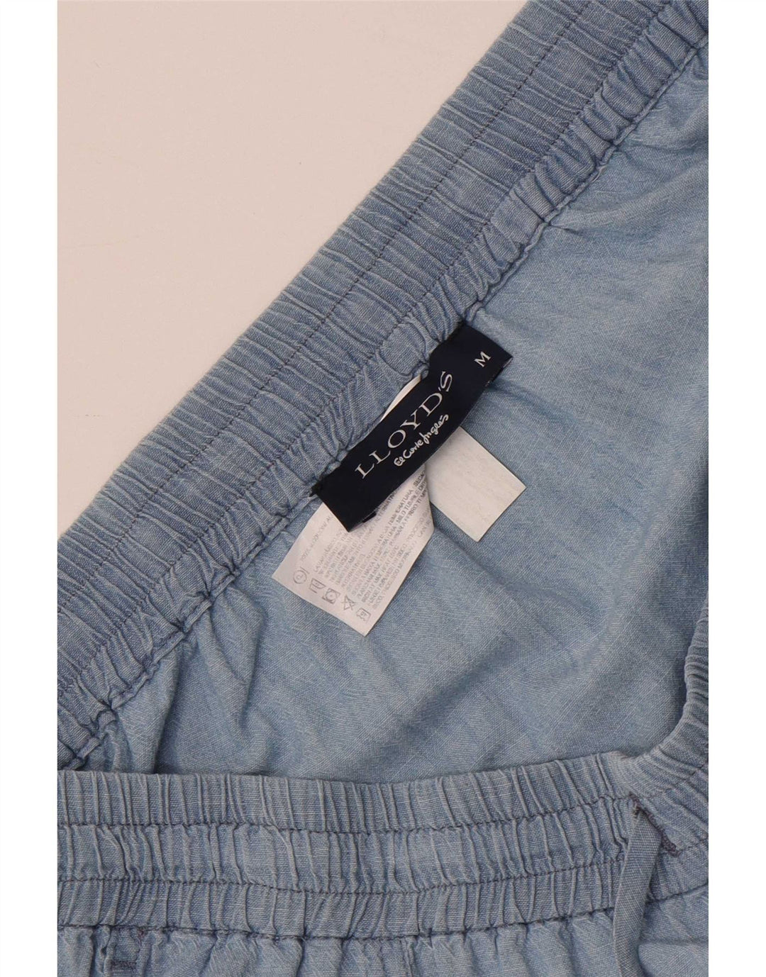 Gonna dritta da donna Lloyd's media W32 in cotone blu