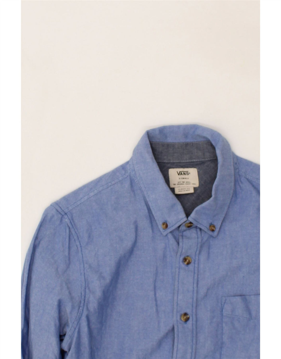 VANS Mens Shirt XS Blue Cotton Vintage Vans and Second-Hand Vans from Messina Hembry 