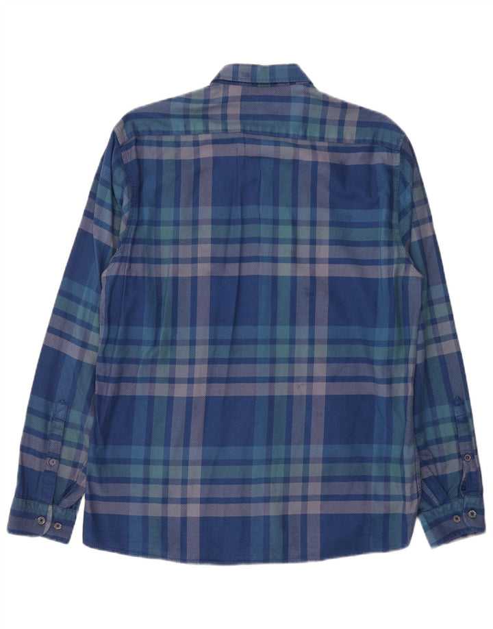 Polo Assn. Camicia da uomo vestibilità regolare a quadri blu medio