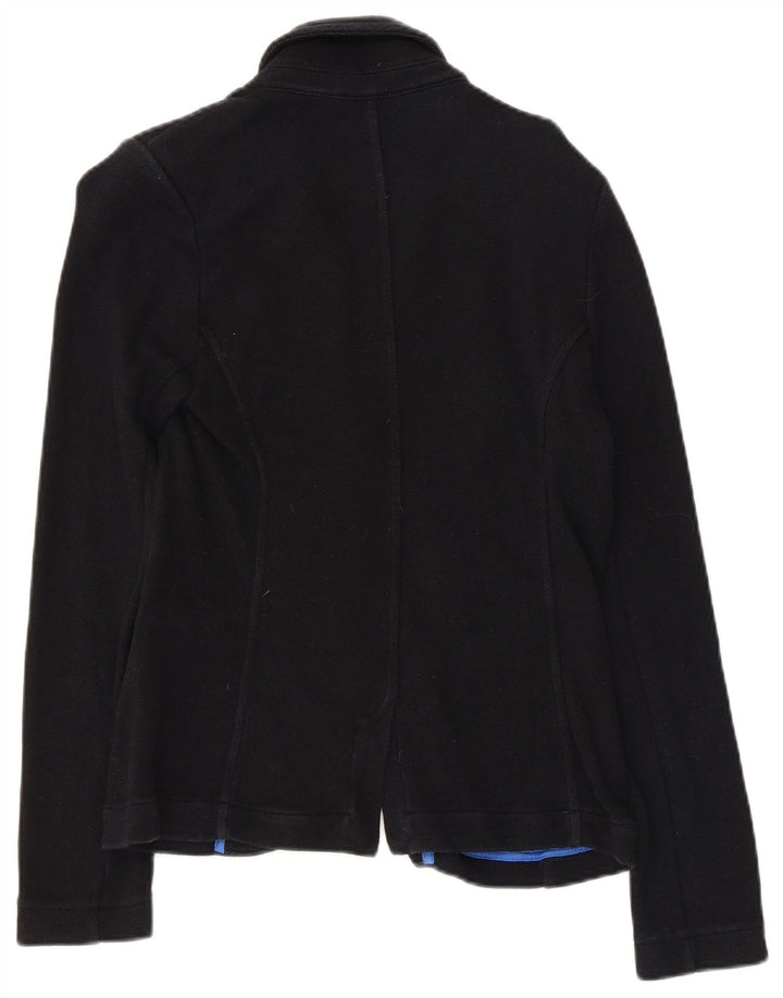 Giacca blazer da donna a 2 bottoni Whistles UK 10 piccola in cotone nero