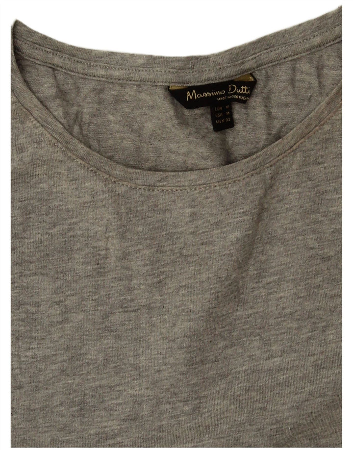 Maglietta da donna Massimo Dutti Top UK 12 Grigio medio
