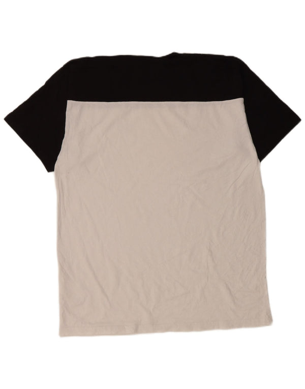 T-shirt da uomo Vans Top Large in cotone color block bianco