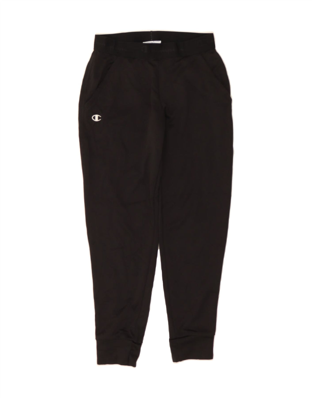 CHAMPION Womens Tracksuit Trousers Joggers UK 6 XS Black Polyester Vintage Champion and Second-Hand Champion from Messina Hembry 