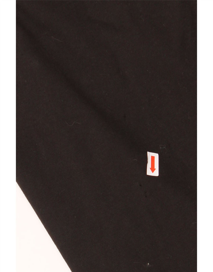 PUMA T-shirt grafica da donna Top UK 12 Medium Nero Cotone
