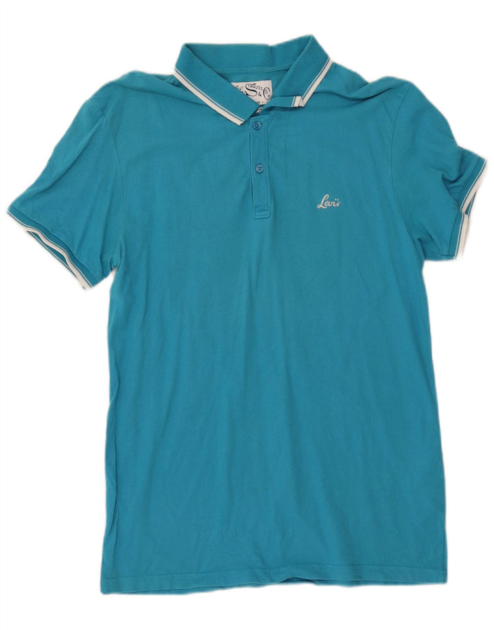 Polo LEVI'S da uomo slim fit grande in cotone blu