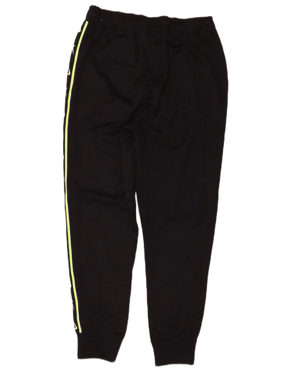 Pantaloni da tuta con grafica Nike da uomo, pantaloni da jogging, piccoli, in poliestere nero