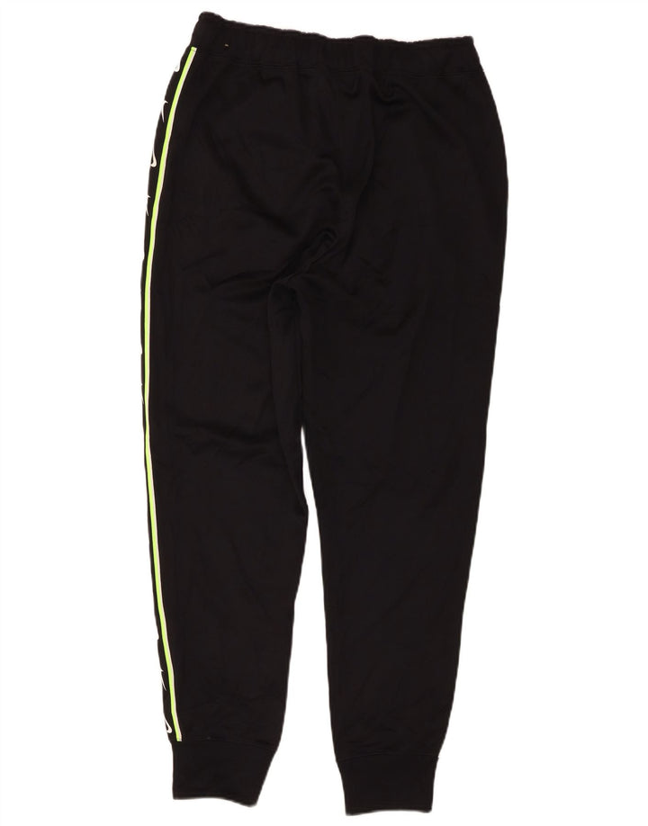 Pantaloni da tuta con grafica Nike da uomo, pantaloni da jogging, piccoli, in poliestere nero