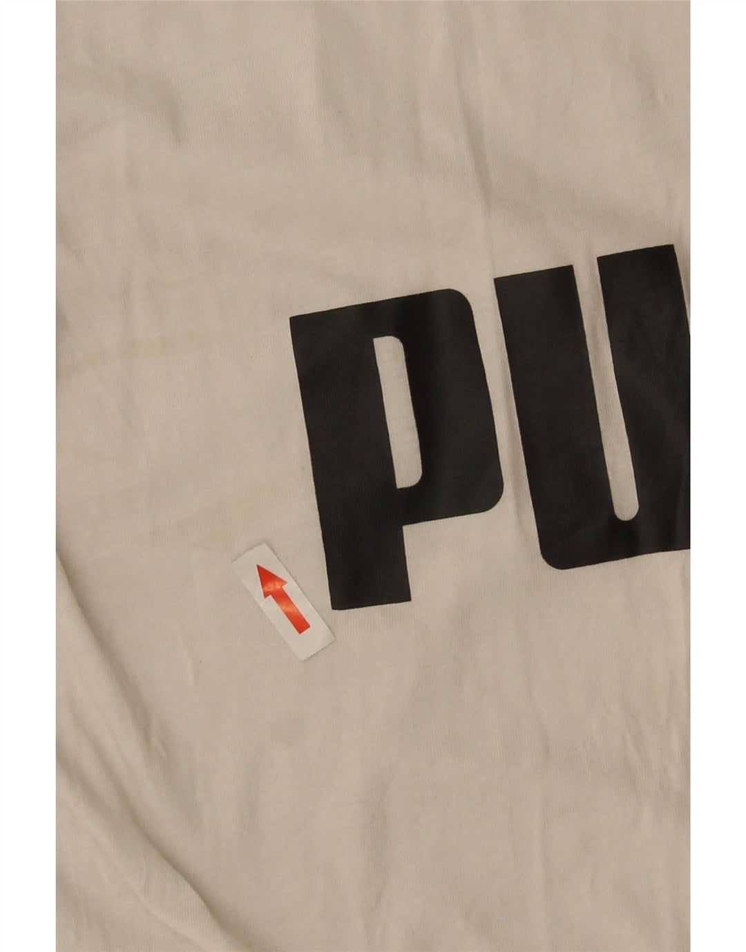 Puma T-shirt grafica da uomo grande in cotone bianco