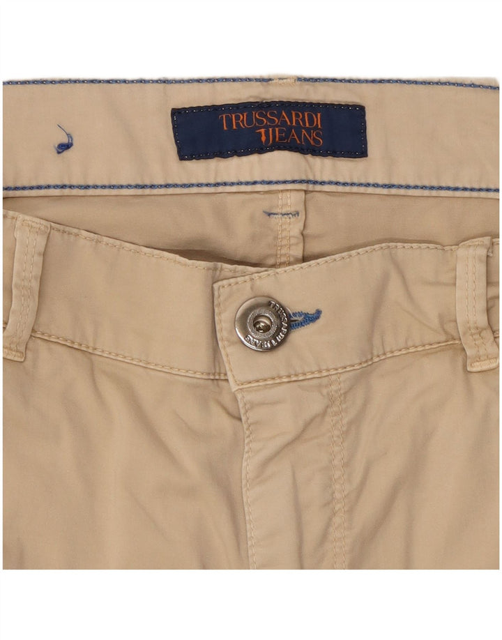 Pantaloni Casual Slim Uomo Trussardi W34 L33 Beige