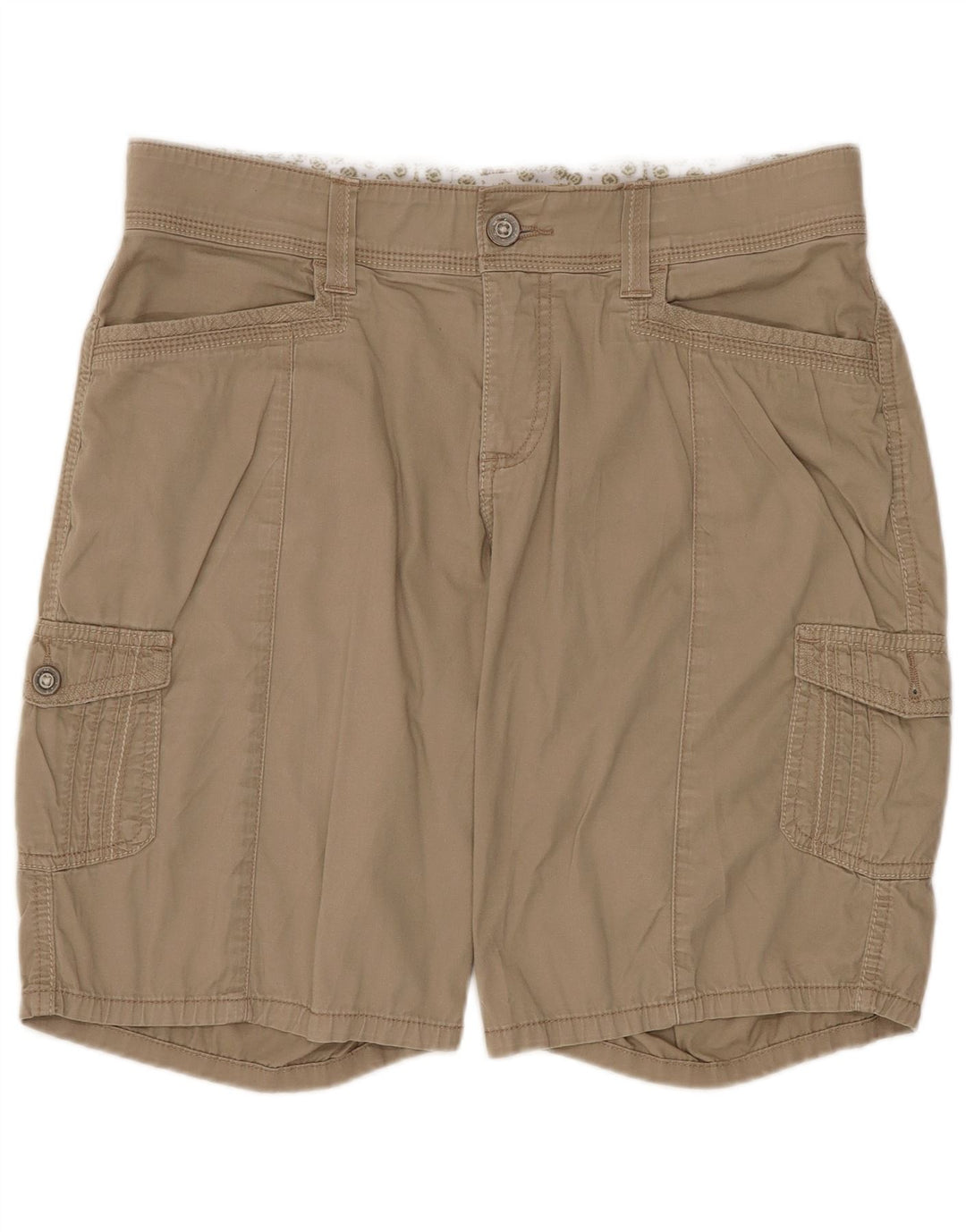 Pantaloncini cargo da donna Lee US 10 Large W32 in cotone beige