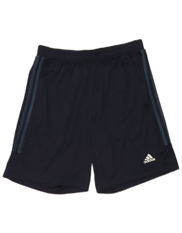 Pantaloncini sportivi Adidas Aeroready da uomo medi in poliestere blu navy