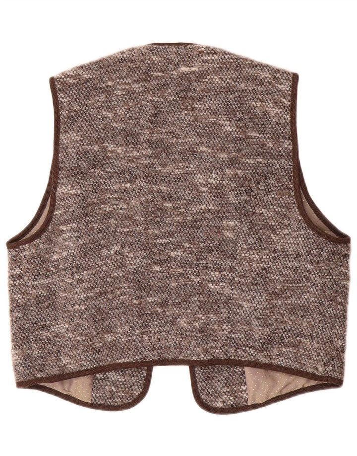 Gilet OPEN da donna H.MOSER IT 44 Poliacrilico floreale marrone medio