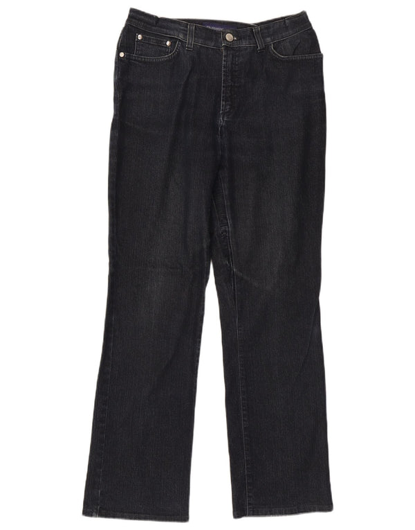 Jeans Dritti Donna Trussardi W30 L29 Cotone Blu Navy