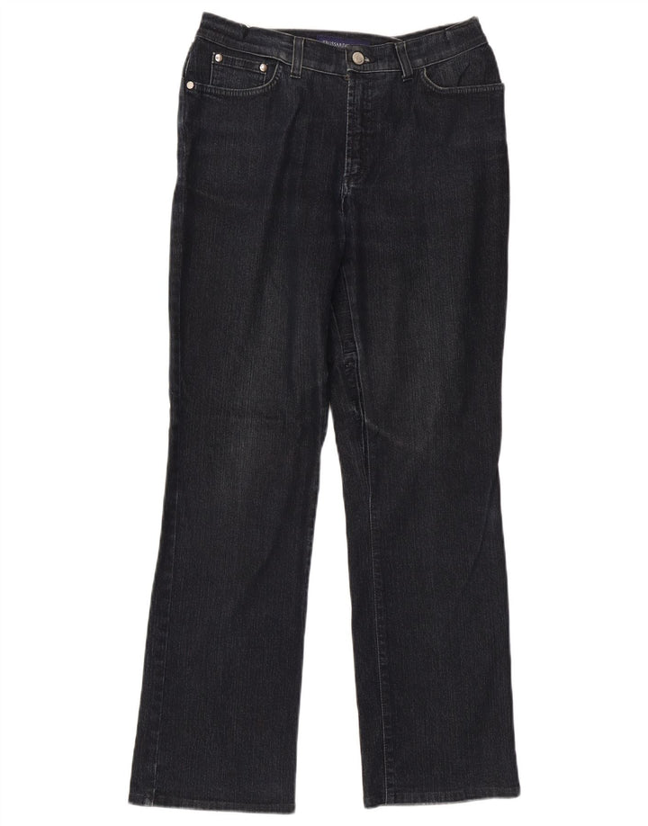 Jeans Dritti Donna Trussardi W30 L29 Cotone Blu Navy