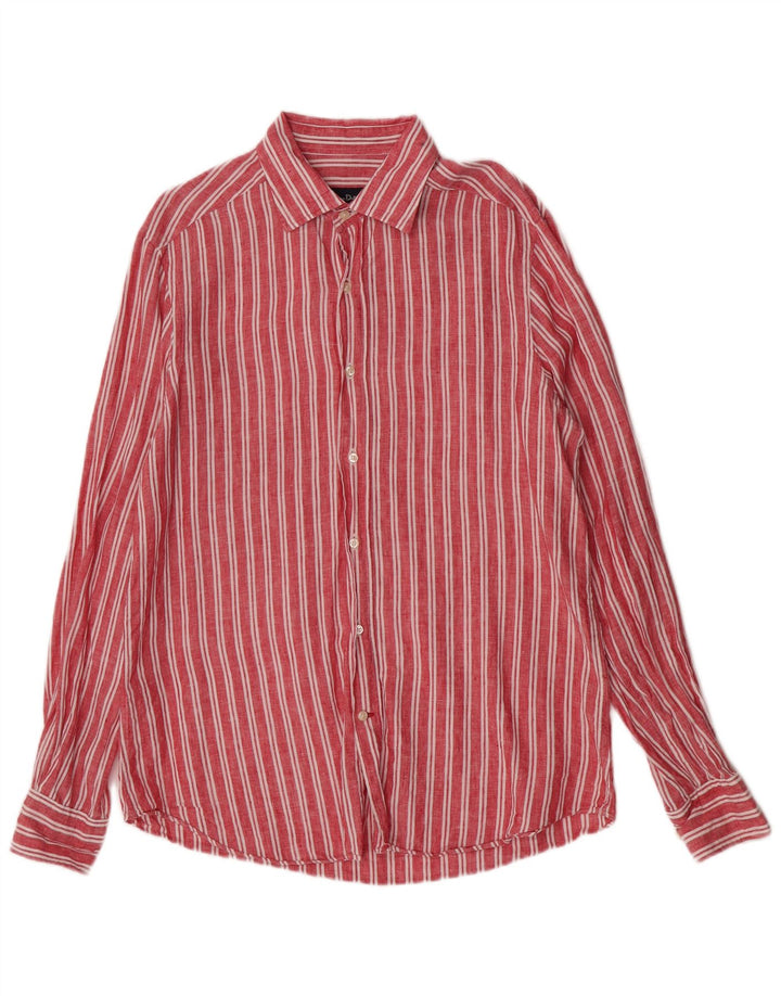 Camicia da uomo Massimo Dutti a righe rosse grandi