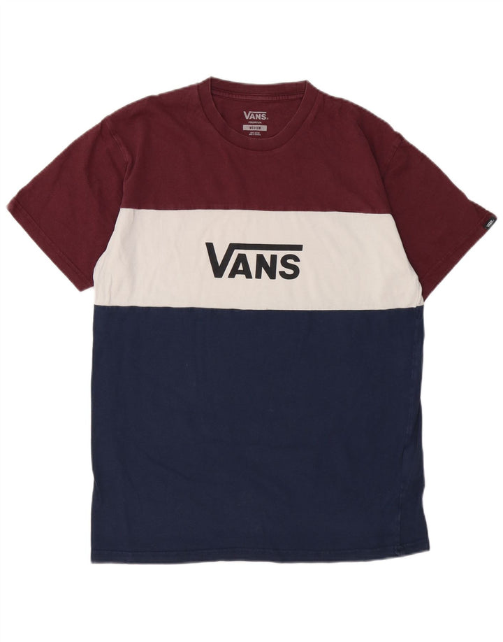 T-shirt grafica da uomo VANS Top in cotone color block medio multicolore