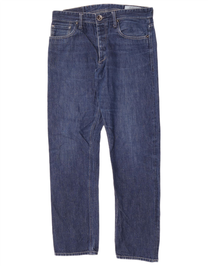 Jeans dritti da uomo Jack & Jones W34 L32 cotone blu