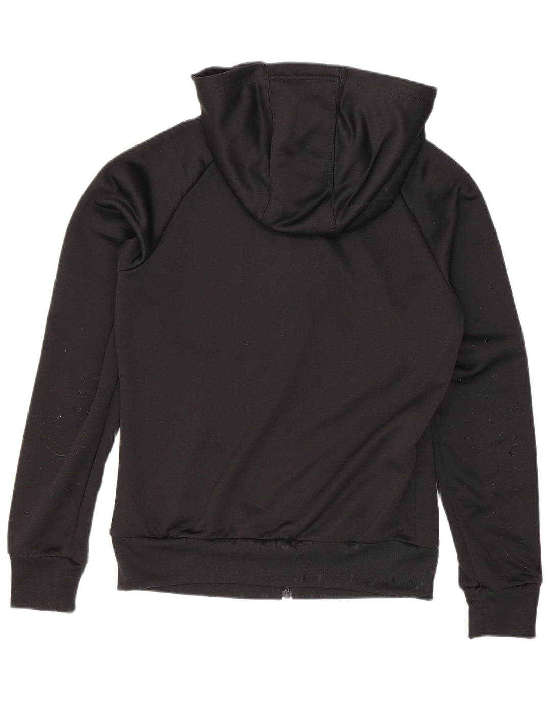 Maglione con cappuccio e zip da donna Adidas UK 8 piccolo poliestere nero