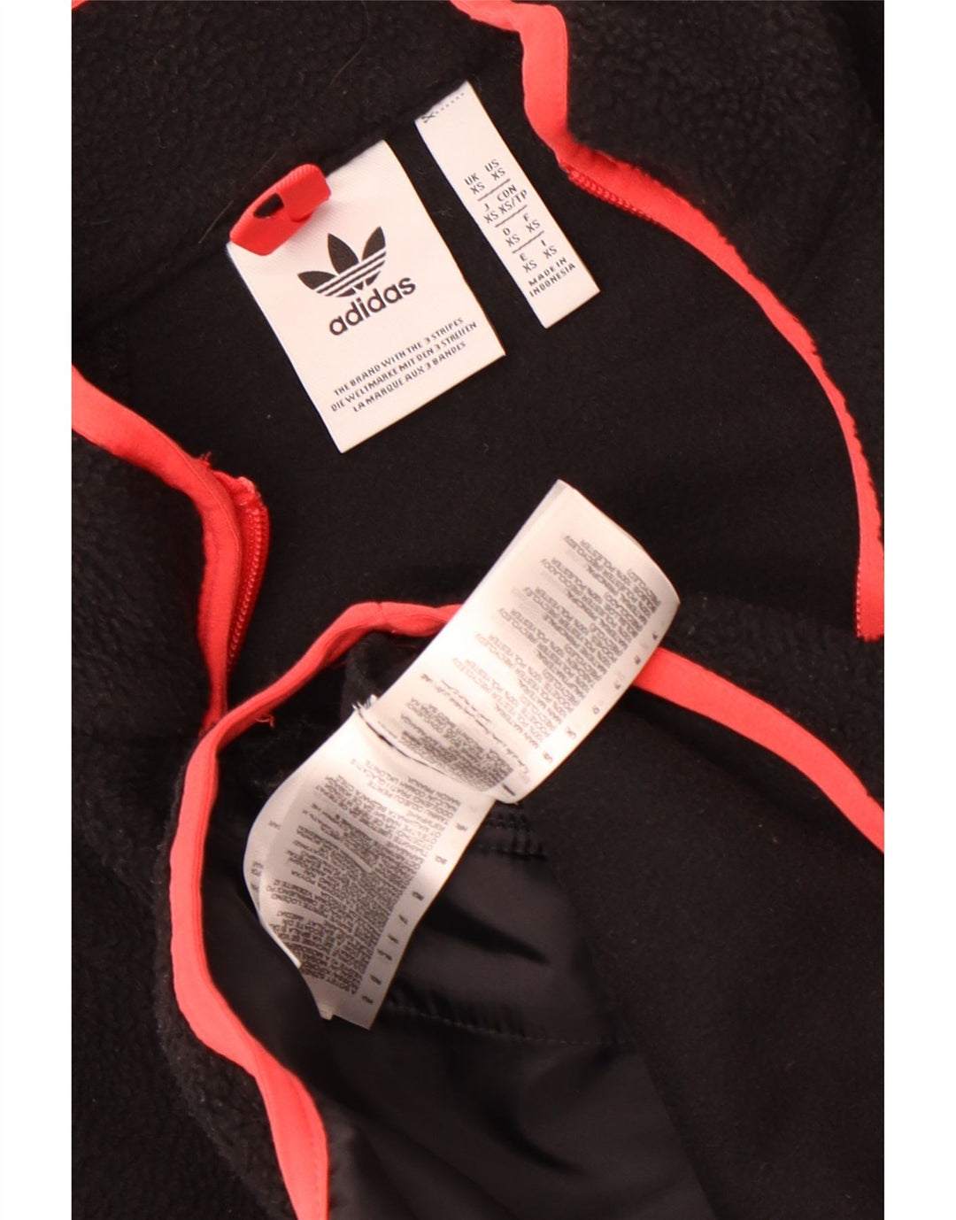 Giacca in pile oversize da donna Adidas UK 6 XS poliestere nero