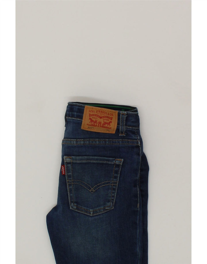 LEVI'S Boys 511 Slim Jeans 6-7 Years W24 L21 Blue Cotton Vintage Levi's and Second-Hand Levi's from Messina Hembry 