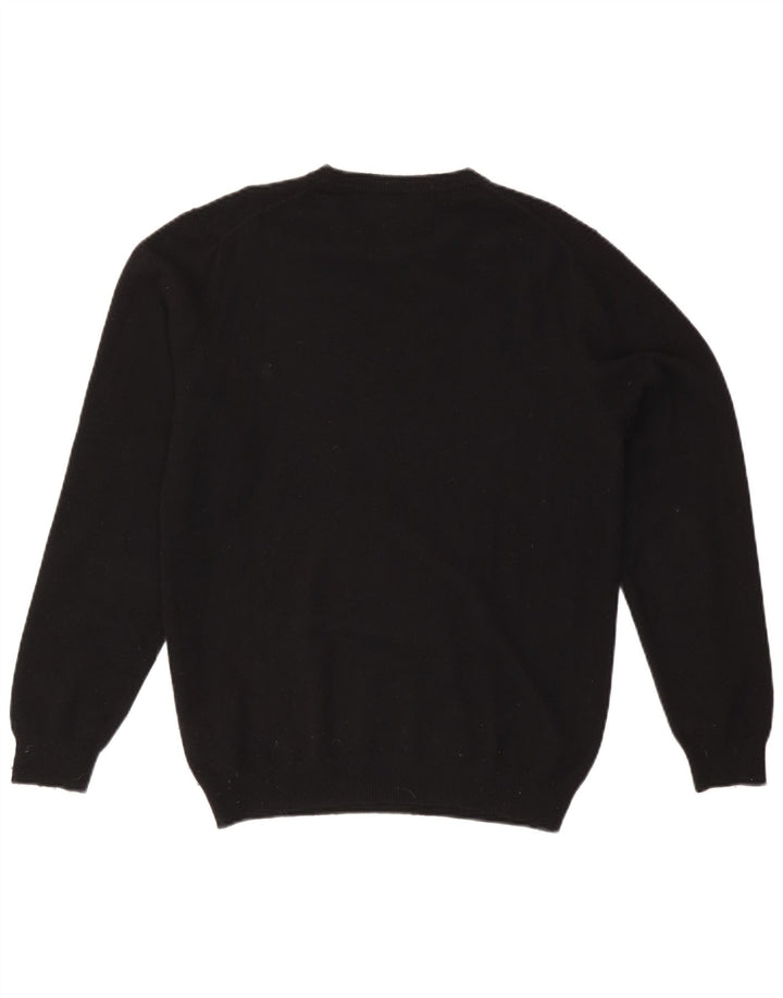 Maglione maglione girocollo da uomo Zara grande in cashmere nero