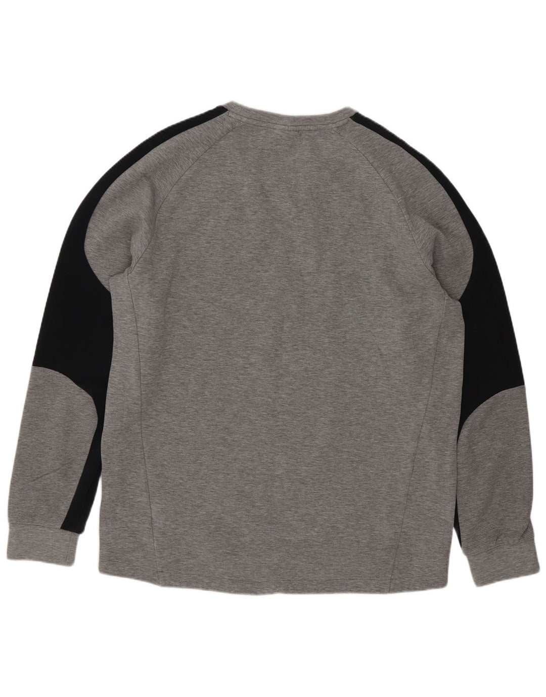 Maglia Puma da uomo a maniche lunghe grande in cotone color block grigio