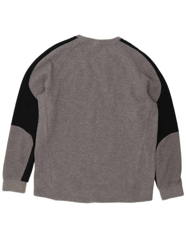 Maglia Puma da uomo a maniche lunghe grande in cotone color block grigio