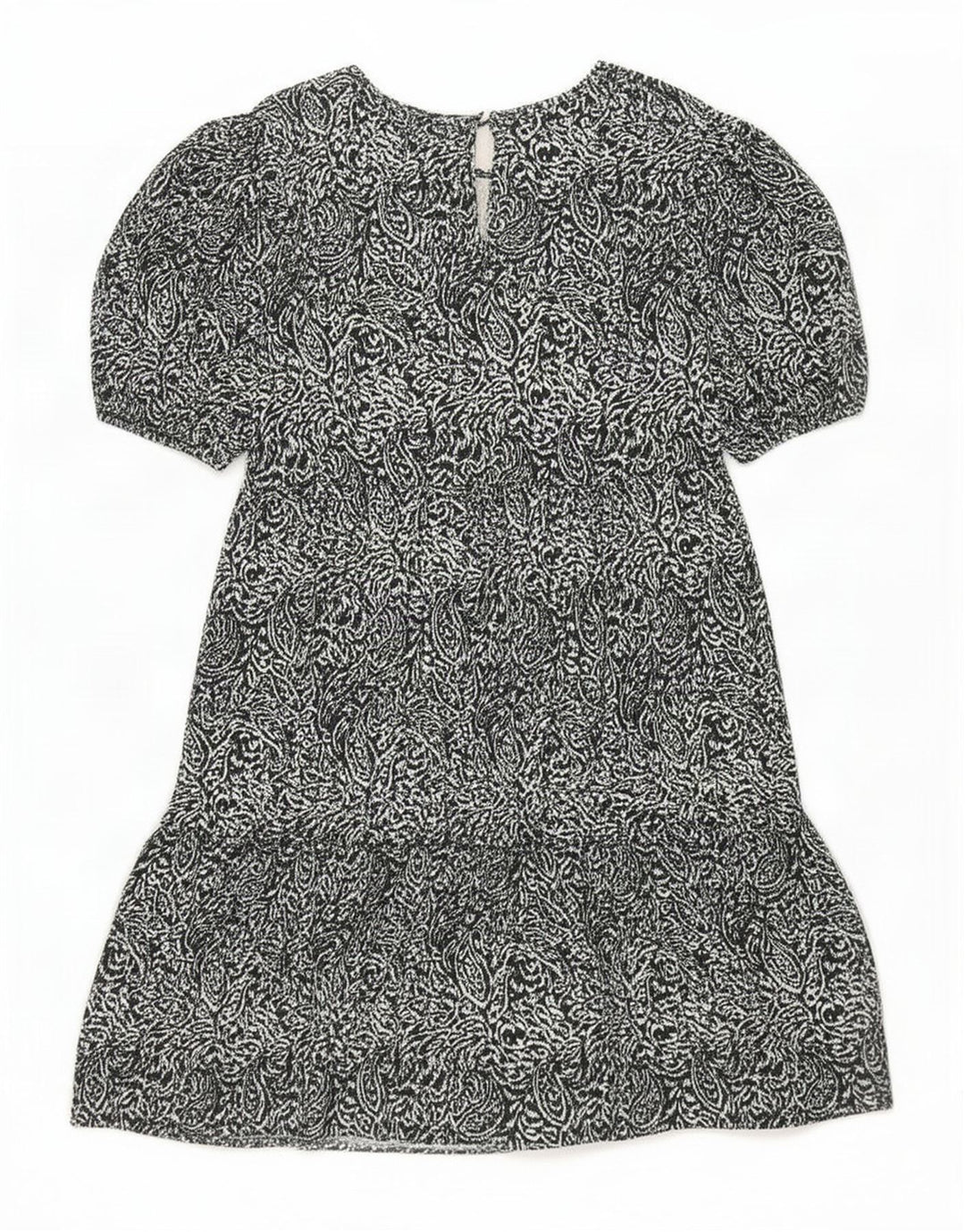 Abito a strati da donna Marks & Spencer UK 12 Poliestere Paisley nero medio
