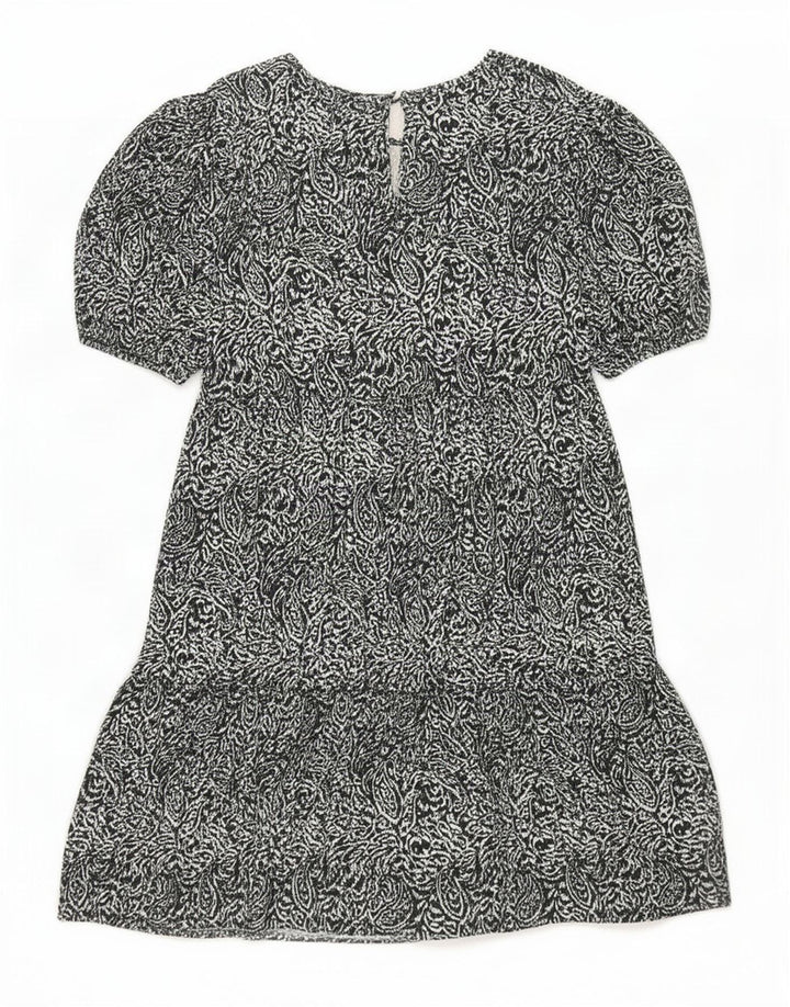 Abito a strati da donna Marks & Spencer UK 12 Poliestere Paisley nero medio