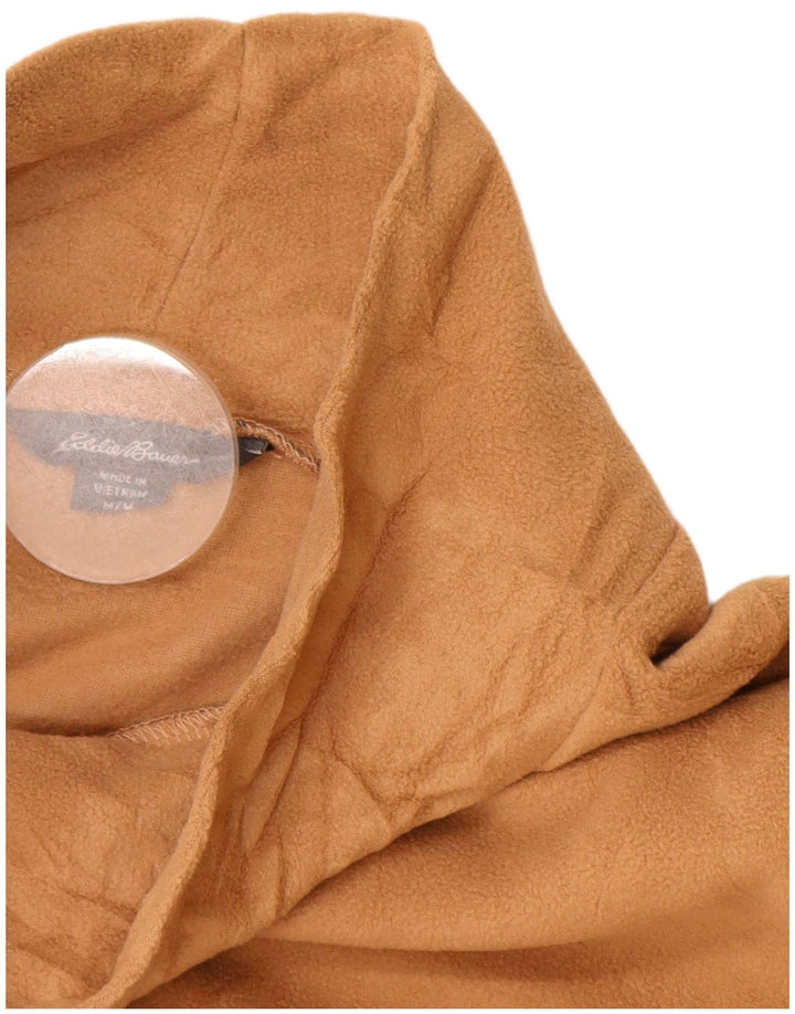 Maglione in pile lungo da donna Eddie Bauer UK 14 Poliestere marrone medio