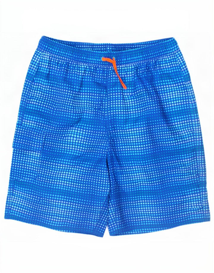 Pantaloncini da bagno per ragazzi L.L.Bean 15-16 anni in poliestere maculato blu