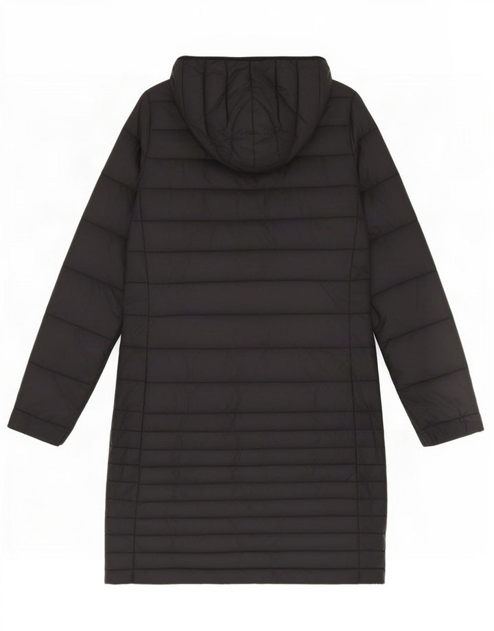 Cappotto imbottito con cappuccio da donna Puffa UK 8 piccolo nylon nero
