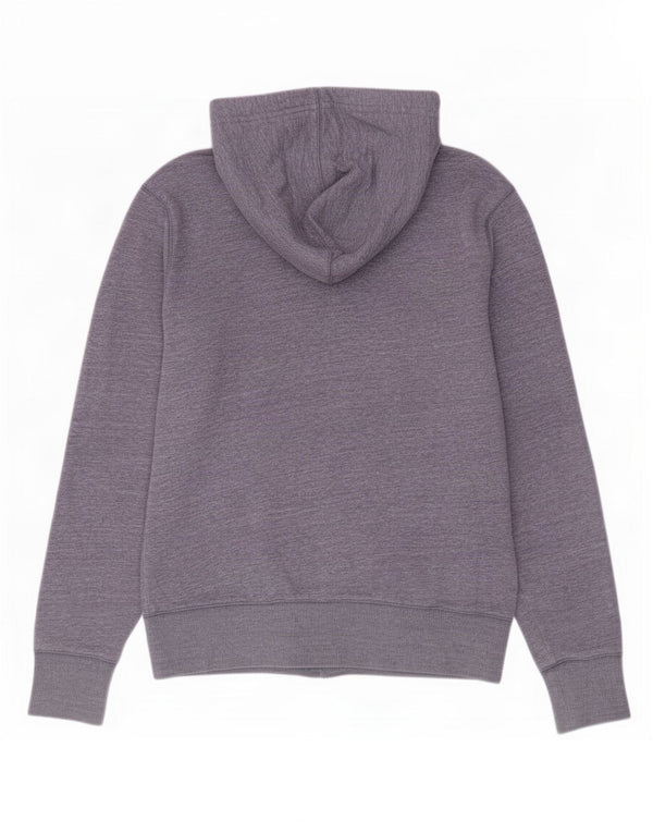 Maglione con cappuccio e zip da uomo Penguin in cotone screziato viola medio
