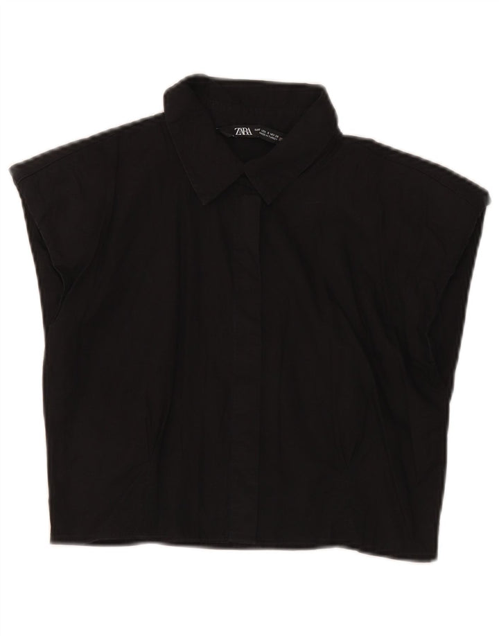 Camicetta senza maniche da donna Zara UK 8 piccola nera