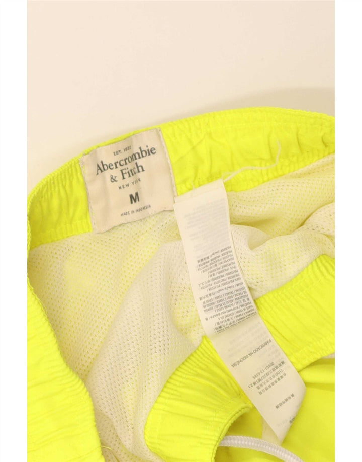 Pantaloncini da bagno da uomo Abercrombie & Fitch in poliestere giallo medio