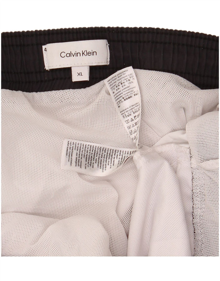 Pantaloncini da bagno da uomo Calvin Klein XL poliestere bianco