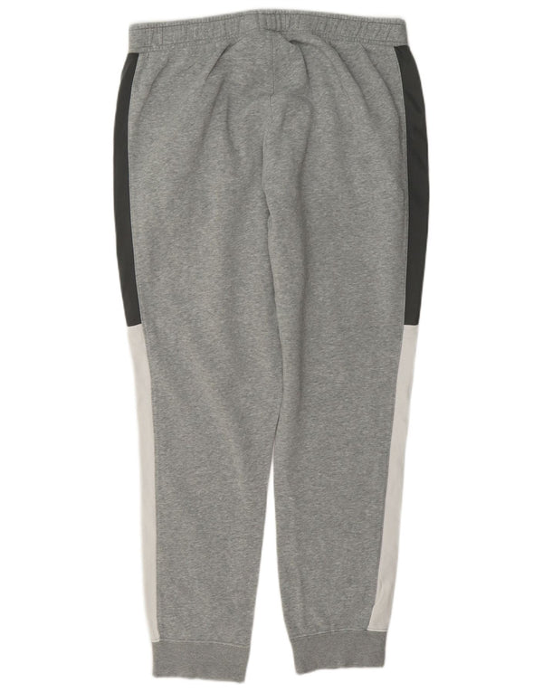 Pantaloni da tuta con grafica Nike da uomo, pantaloni da jogging, grandi, in cotone color block grigio