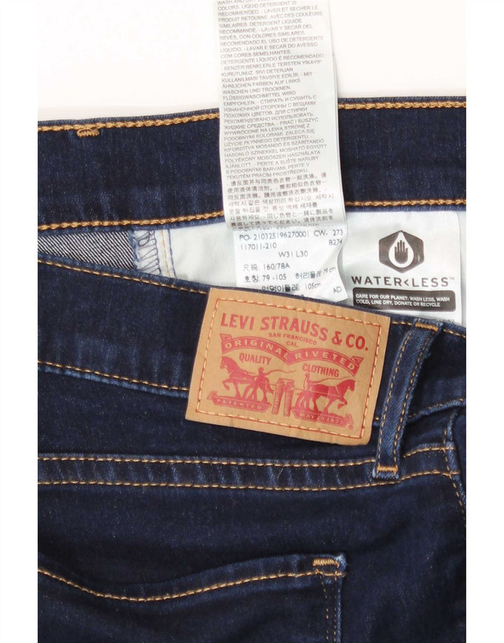 Levi's Donna 312 Shaping Slim Jeans W31 L30 Blu Navy Cotone