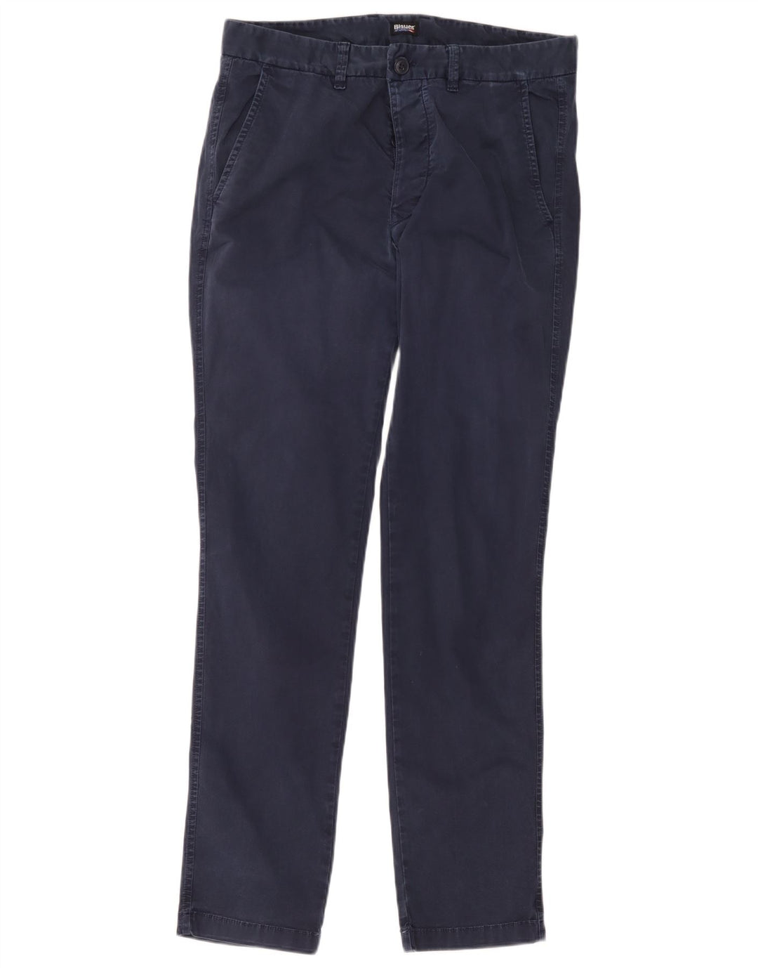 Pantaloni chino slim da uomo Blauer W34 L33 in cotone blu navy