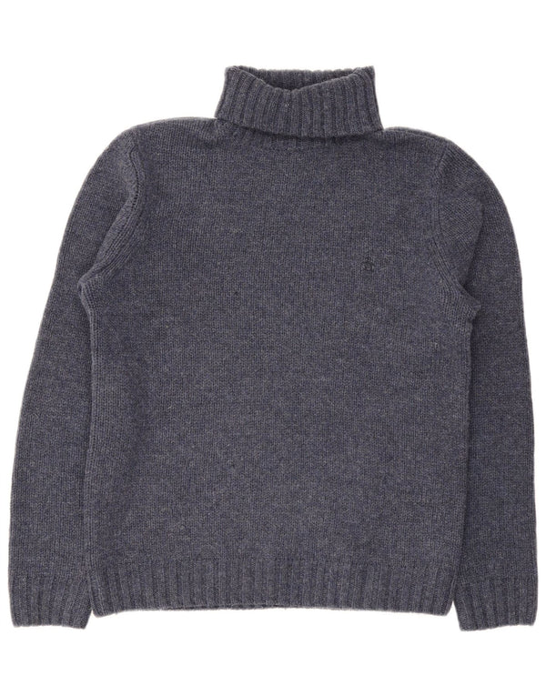 Maglione maglione a collo alto da donna Penguin UK 16 grande blu navy