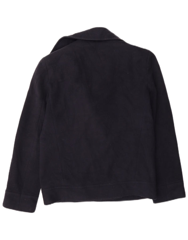 Cappotto da marinaio da donna Marks & Spencer UK 10 piccolo in lana blu navy