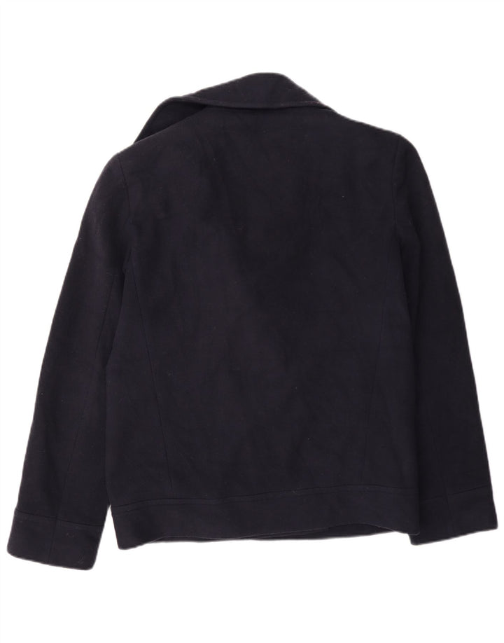 Cappotto da marinaio da donna Marks & Spencer UK 10 piccolo in lana blu navy