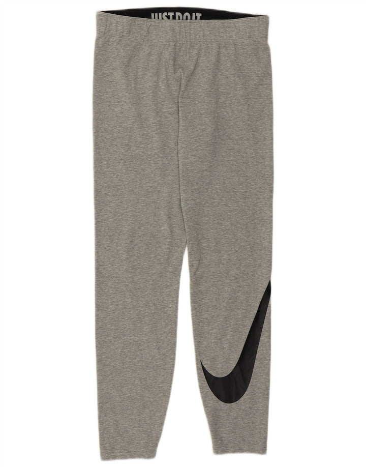 Leggings grafici da donna NIKE UK 12 cotone grigio medio