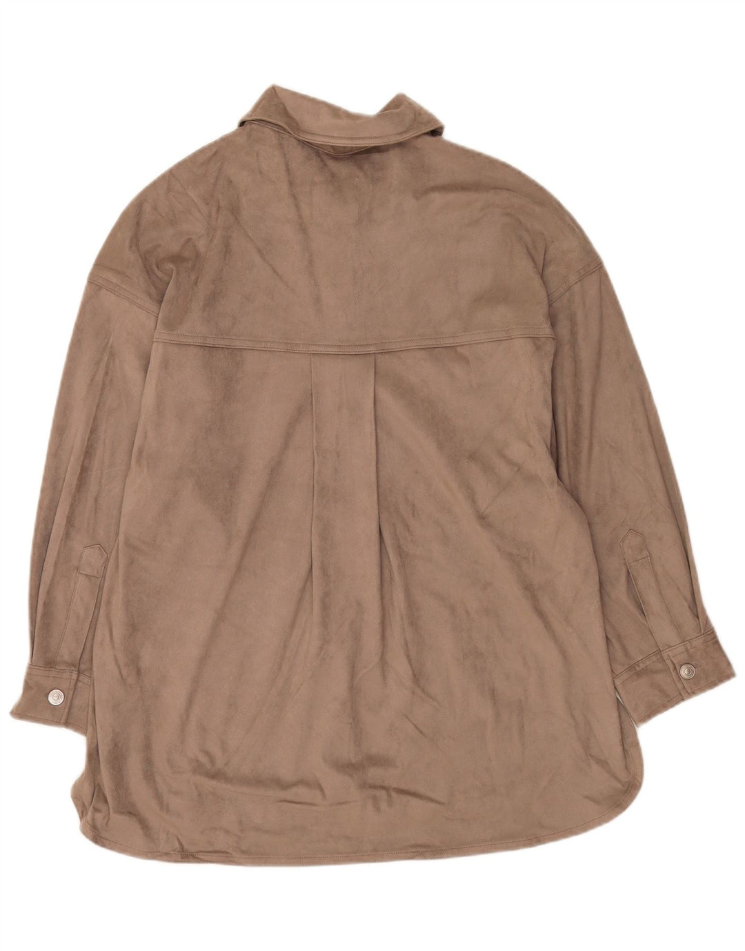 Camicia in velluto da donna Zara UK 14 Poliestere grigio medio